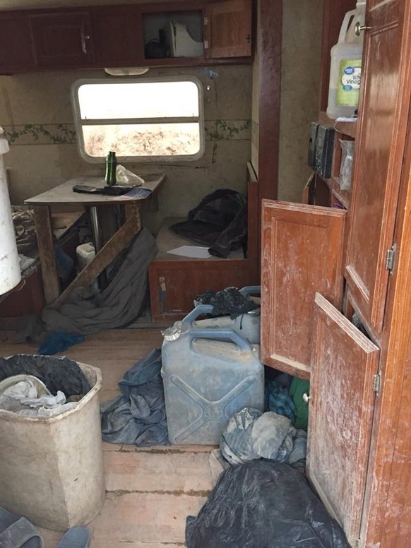 epa06929784 A handout photo made available by Taos County Sheriff’s Office shows a room at a compound where eleven children were found in rural Amalia, New Mexico, USA (issued 05 August 2018). Law enf ...