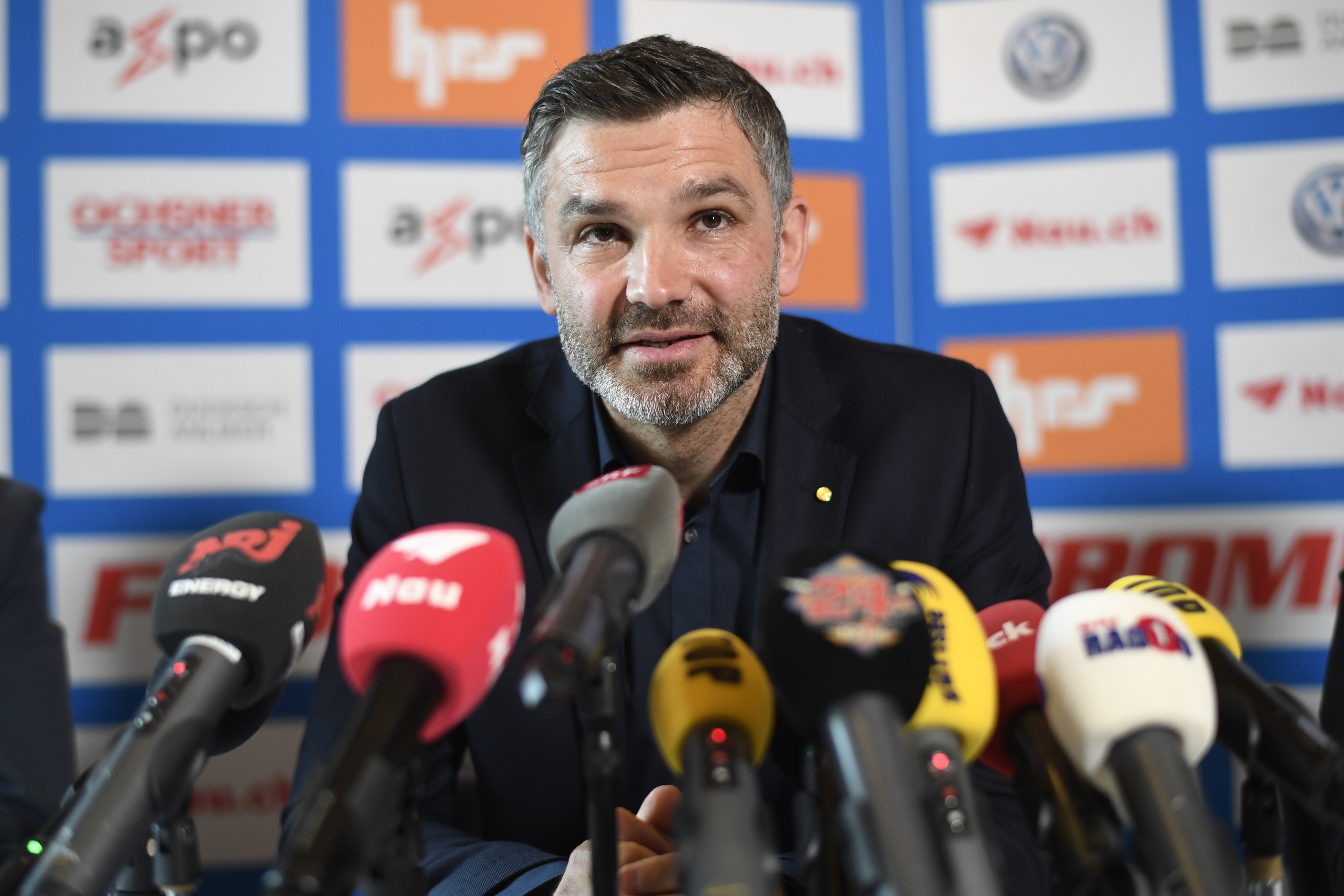 Tomislav Stipic wird als neuer Trainer des Grasshopper Club Zuerich GC am Mittwoch, 6. Maerz 2019, in Zuerich vorgestellt. Er tritt die Nachfolge des gluecklosen Thorsten Fink an. (KEYSTONE/Ennio Lean ...