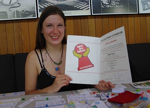 2015 gewann Sophia Wagner das Spieleautorenstipendium.