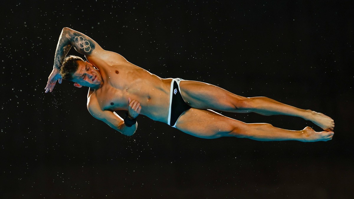 August 9, 2024, Paris, Paris, FRANCE: Timo Barthel of Germany competes during Men s 10m Platform Preliminary of the Diving on Aquatics Centre during the Paris 2024 Olympics Games on August 9, 2024 in  ...
