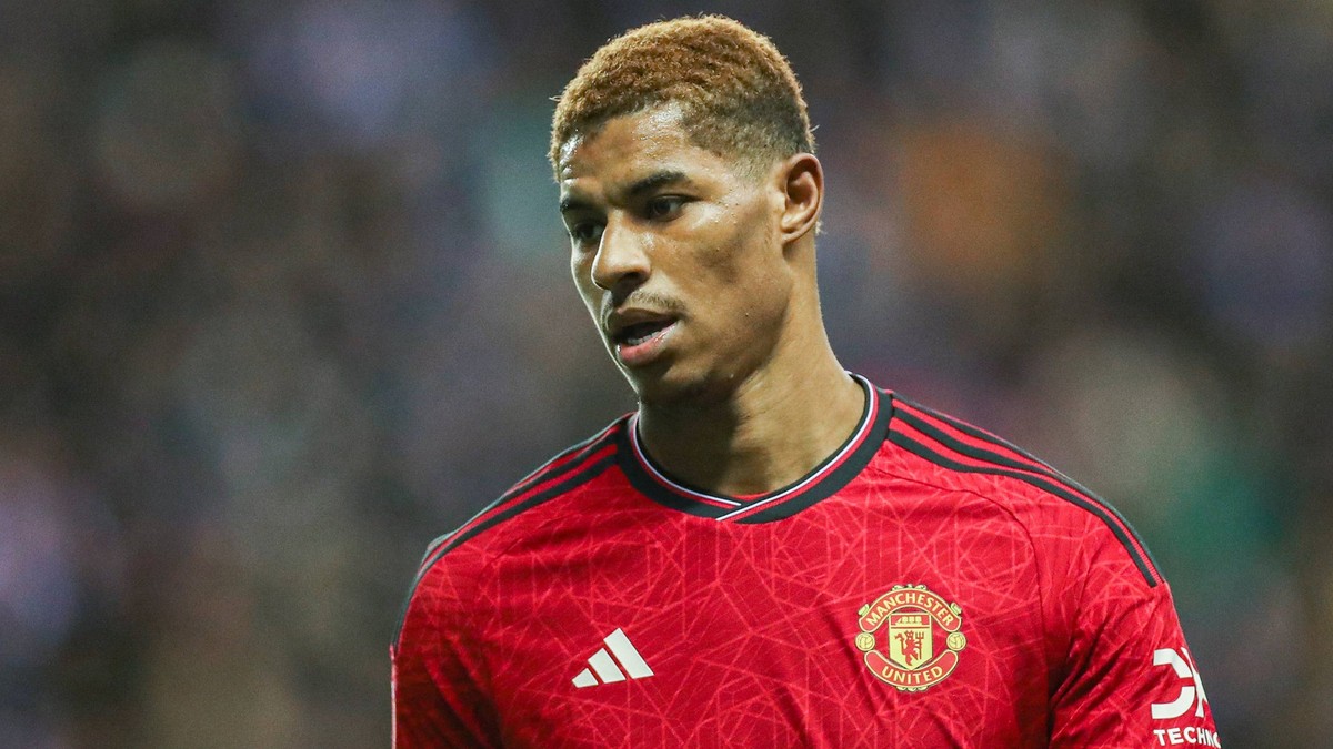 Wigan Athletic FC v Manchester United, ManU FC Manchester United forward Marcus Rashford 10 in action during the Wigan Athletic FC v Manchester United FC Emirates FA Cup 3rd Round match at the DW Stad ...