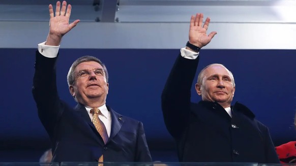 Verstehen sich: IOC-Präsident Thomas Bach (links) und Russlands Präsident Wladimir Putin.