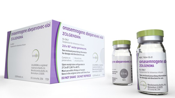 This photo provided by Novartis shows their gene therapy medicine Zolgensma. U.S. regulators want to know why Novartis didn&#039;t disclose a problem with testing data until after they approved the Sw ...