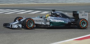 Lewis Hamilton kann mit dem dritten Testttag in Bahrain zufrieden sein.