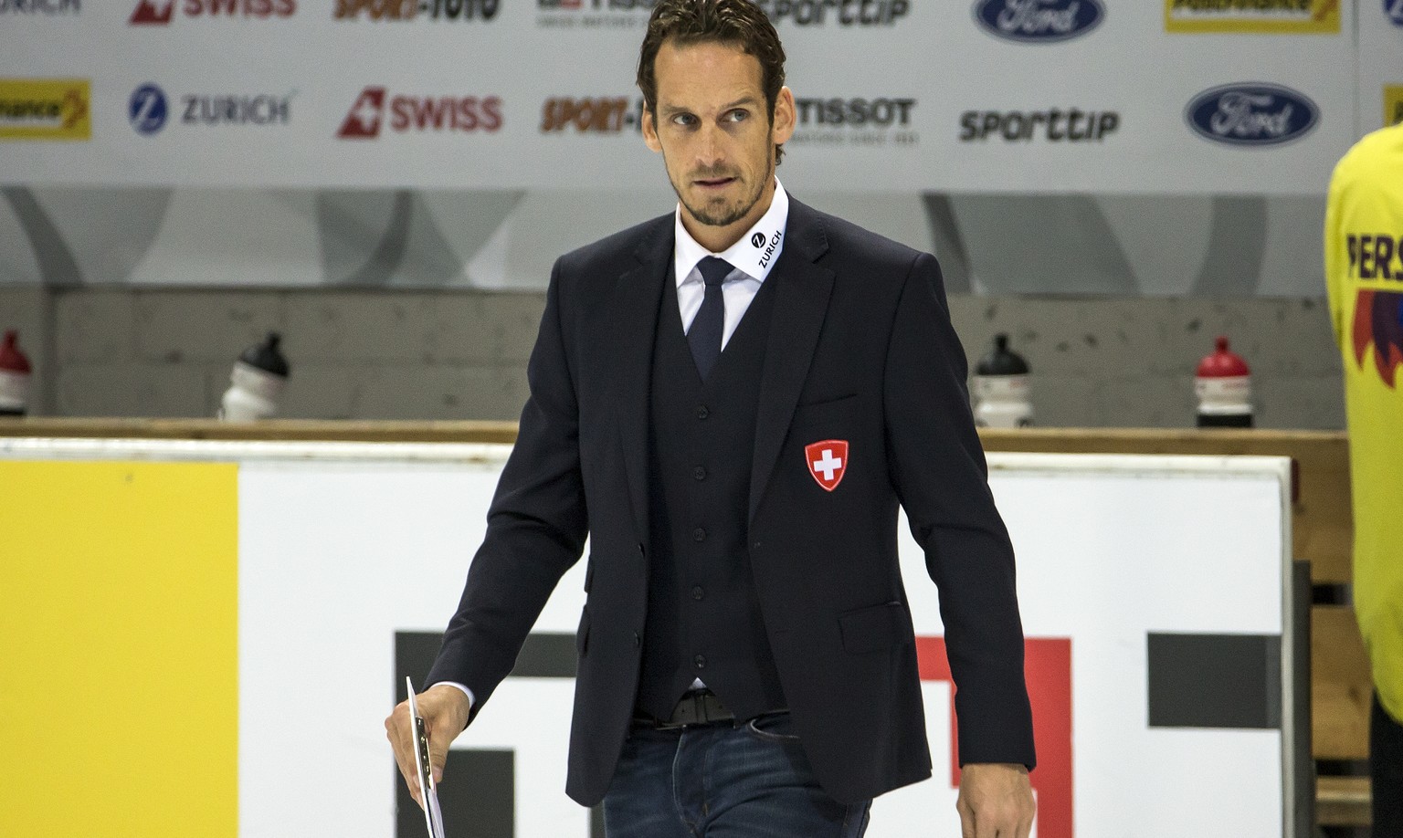 Patrick Fischer, head coach of Switzerland national ice hockey team, during a friendly game between national ice hockey teams of Switzerland and Norway ahead of the IIHF 2018 World Championship, at th ...