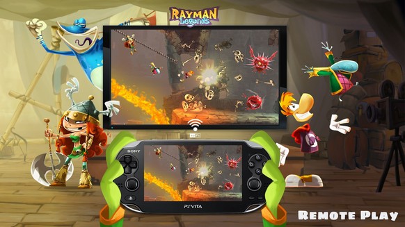 Spiele wie «Rayman Legends» lassen sich auch direkt auf der PS Vita spielen.