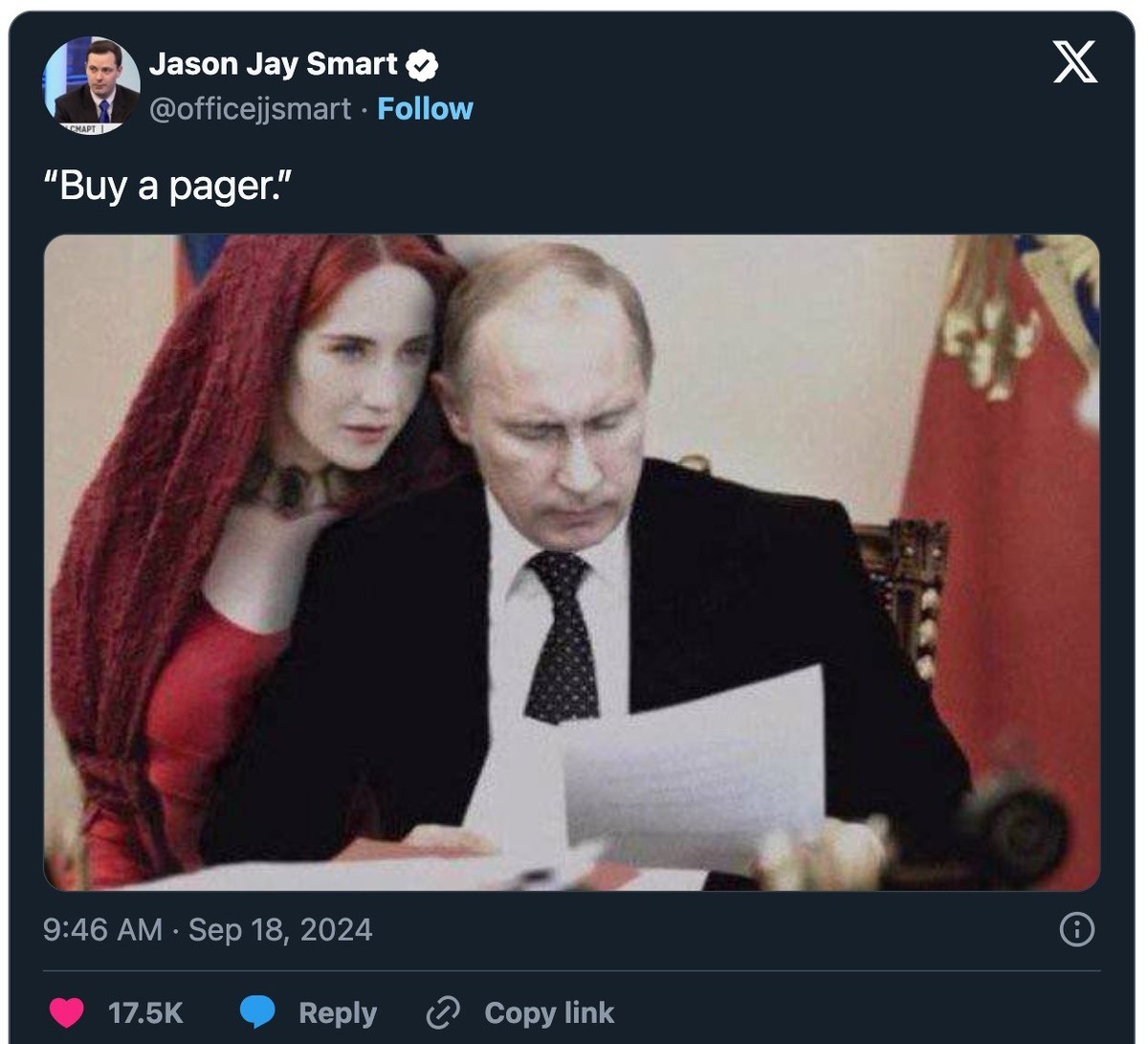 Tweet zu Putin
