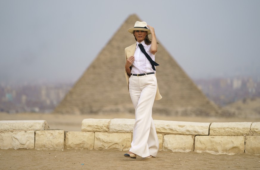 Melania Trump in Gizeh, Ägypten.