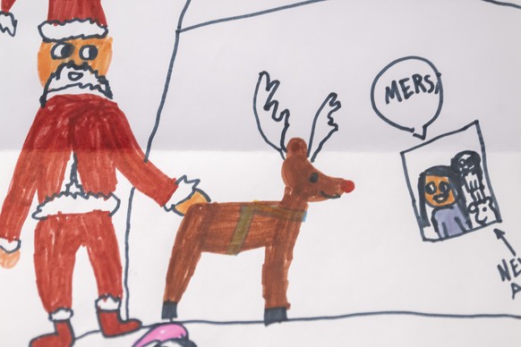 Briefe, Karten, Zeichnungen und Weihnachtswuensche von Kindern, die diese dem Christkind oder Weihnachtsmann geschickt haben und von sogenannten Postwichteln oder Elfen als Helferinnen und Helfer von  ...