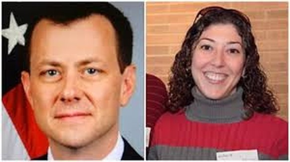 Das Liebespaar im Auge des Hurrikanes: Peter Strzok und Lisa Page.