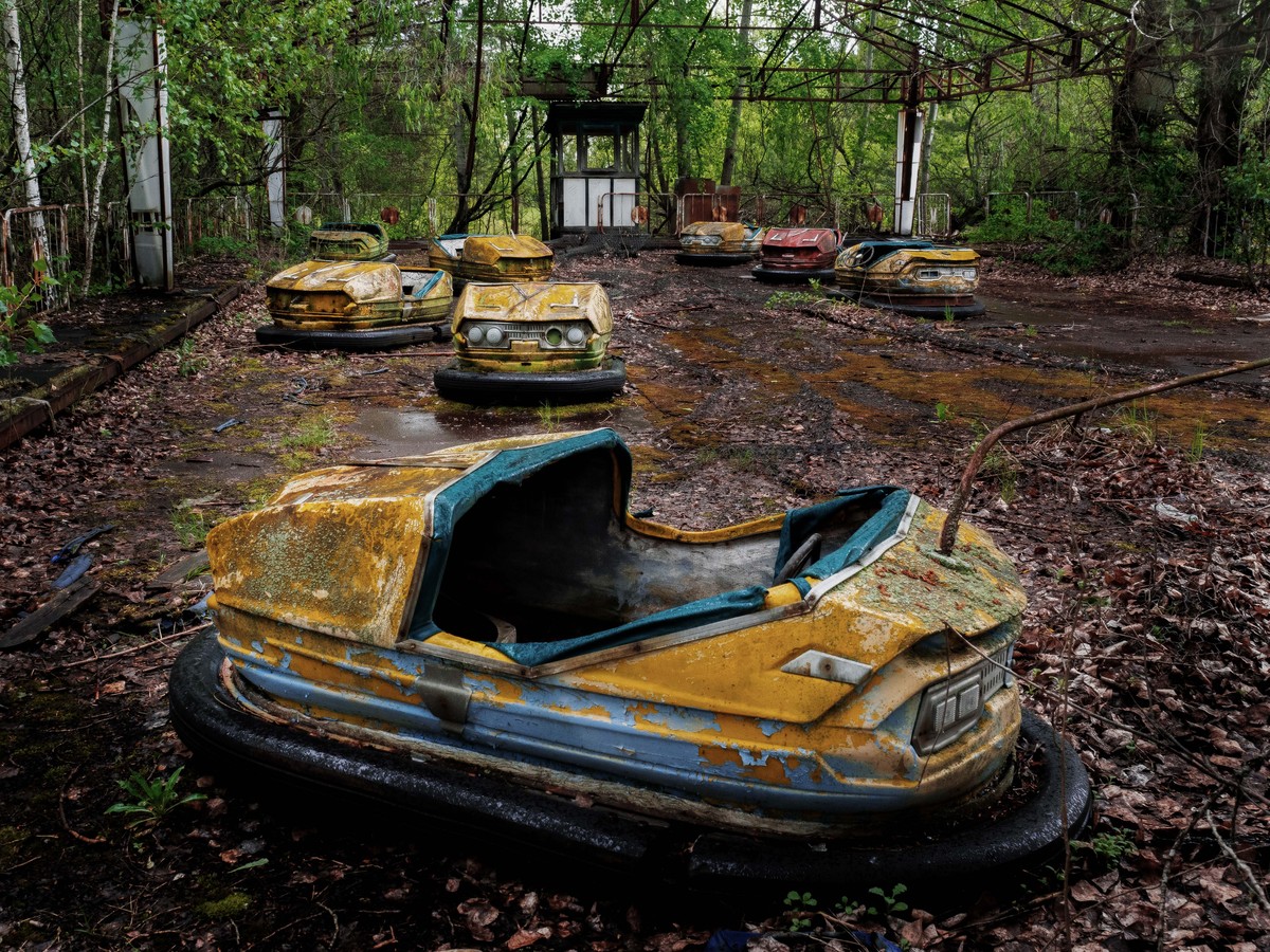 Ein verlassener Freizeitpark in Prypjat.