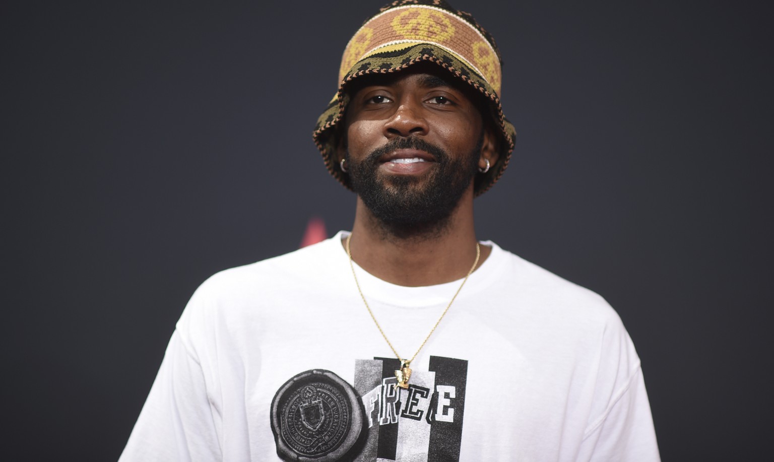 Kyrie Irving arrives at the BET Awards on Sunday, June 26, 2022, at the Microsoft Theater in Los Angeles. (Photo by Richard Shotwell/Invision/AP)
Kyrie Irving