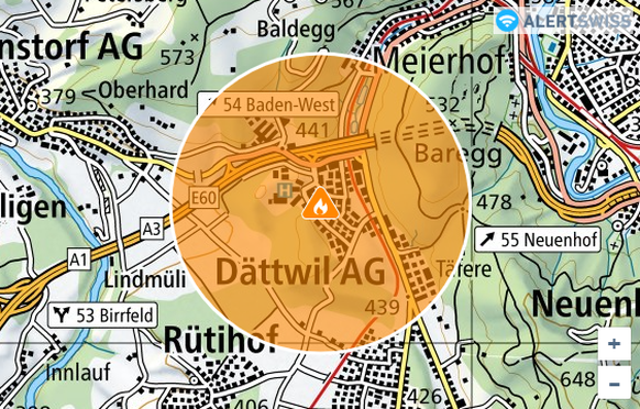 Hier warnt der Bund vor starker Rauchentwicklung.
