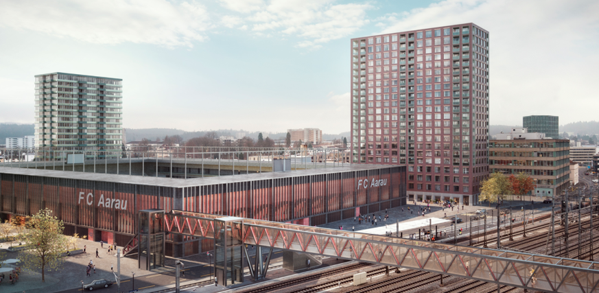 FC Aarau Torfeld Süd Projekt Stand Anfang 2018