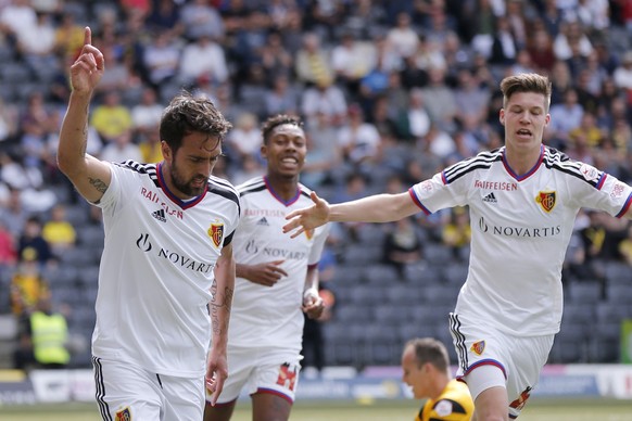 Matias Delgado (l.) nach dem 1:0.