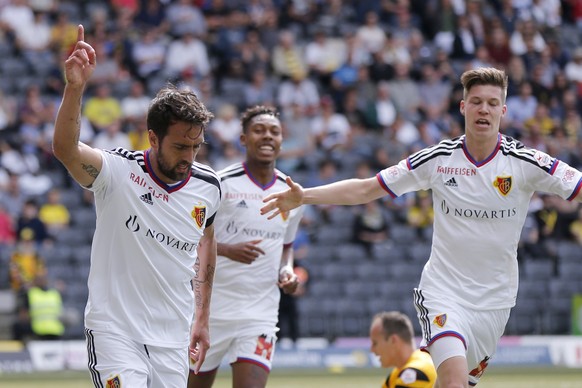 Matias Delgado (l.) nach dem 1:0.