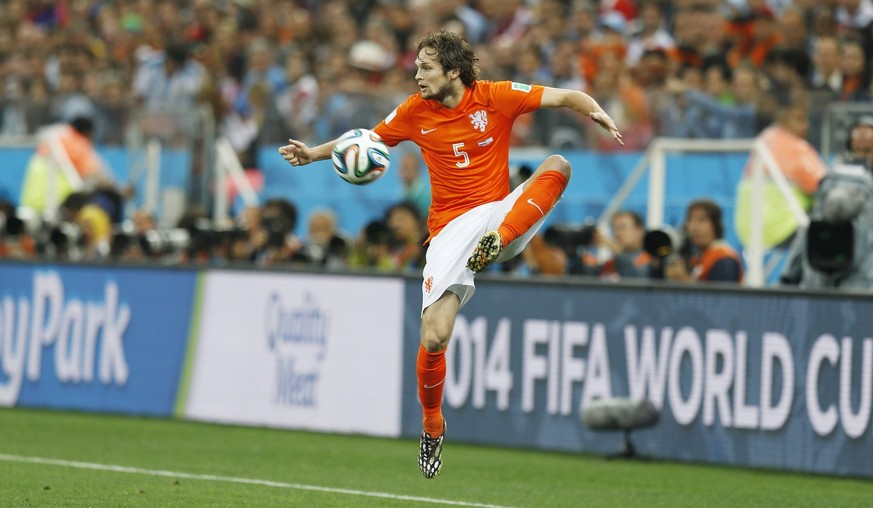 Daley Blind (NED), JULY 9, 2014 - Football / Soccer : FIFA World Cup 2014 semi-final match between Netherlands 0(2-4)0 Argentina at Arena De Sao Paulo Stadium in Sao Paulo, Brazil. NOxTHIRDxPARTYxSALE ...