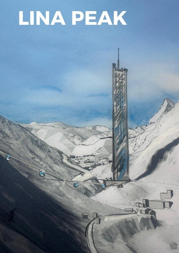 Lina Peak Zermatt geplanter Turm Hochhaus
