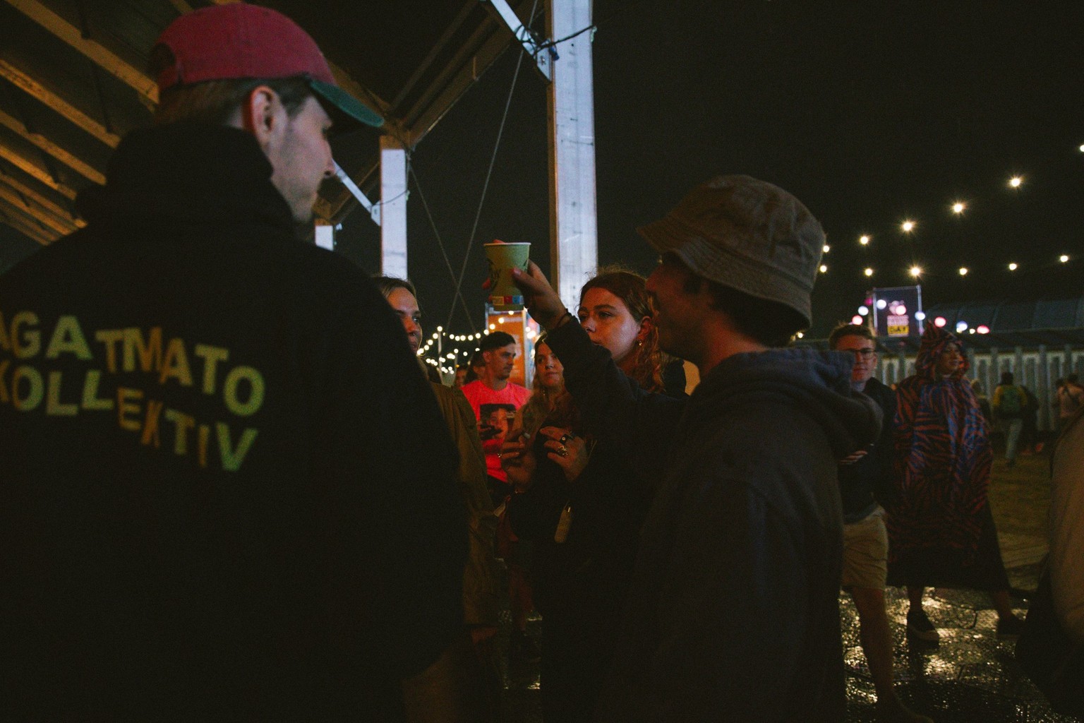 Backstage am Zürich Openair mit Benjamin Amaru und seiner Band.