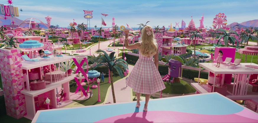 This mage released by Warner Bros. Pictures shows Margot Robbie in a scene from &quot;Barbie.&quot; (Warner Bros. Pictures via AP)