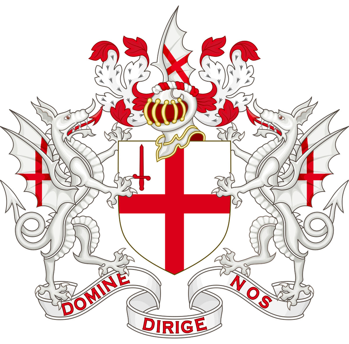 Londons Wahlspruch: Domine dirige nos, oder zu Deutsch: Gott, leite uns!
