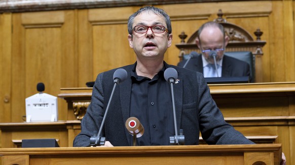 Philipp Hadorn, SP-SO, spricht an der Fruehlingssession der Eidgenoessischen Raete, am Donnerstag, 8. Maerz 2018 im Nationalrat in Bern. (KEYSTONE/Anthony Anex)