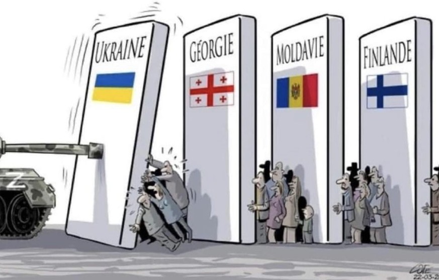 32 Karikaturen, die Putins Angriffskrieg auf den Punkt bringen
