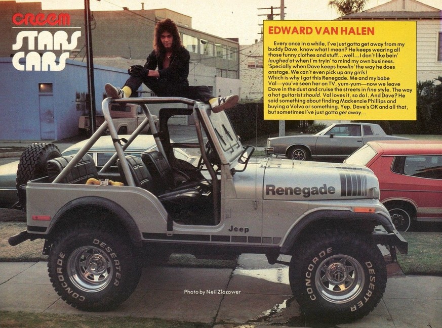 "Stars Cars" von CREEM Magazine – Musikstars der 80er mit ihren Autos. 

https://www.creem.com/search?q=star%27s+cars