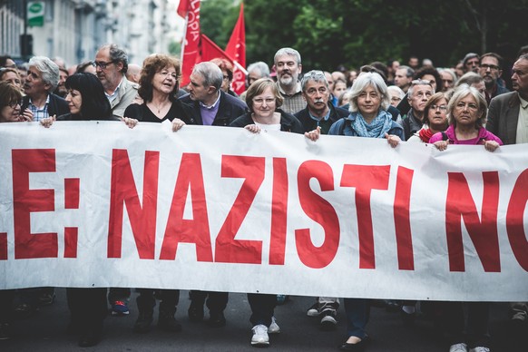 Anti-Nazi Demonstration in Mailand.