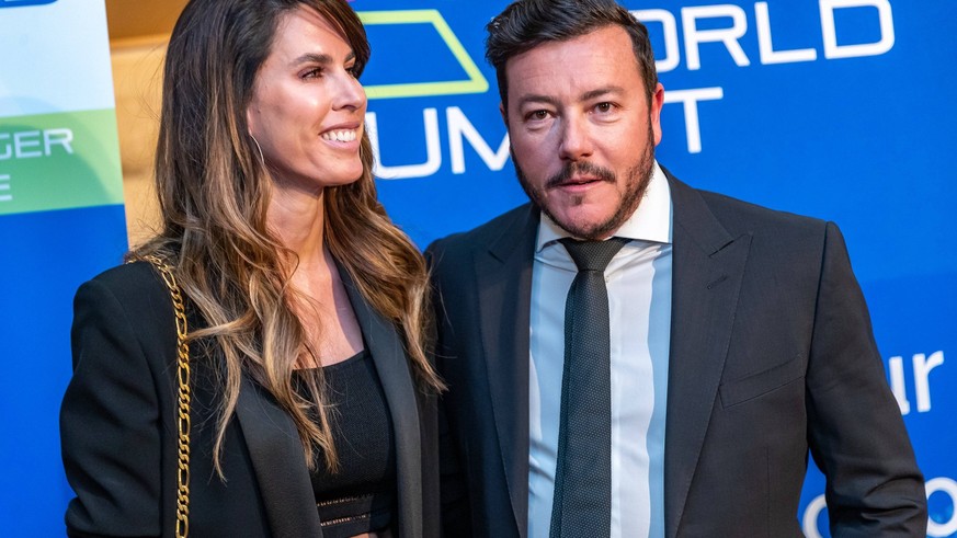 23.01.2020, Country Club, Reith, AUT, FIS Weltcup Ski Alpin, Charity Dinner und Auktion, im Bild Nathalie Benko und Rene Benko // Nathalie Benko and Rene Benko during a charity dinner and auction as a ...