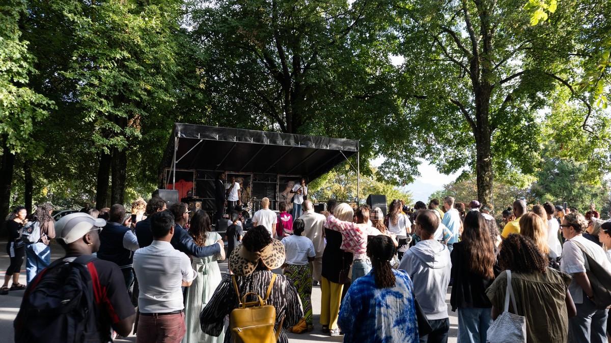 Le vernissage de l'album posthume de Marvin au parc de Valency à Lausanne (VD), samedi 29 août 2026.