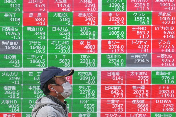 A person walks in front of an electronic stock board showing Japan's Nikkei index at a securities firm, Monday, Dec. 29, 2025, in Tokyo. (AP Photo/Eugene Hoshiko)
Japan Financial Markets