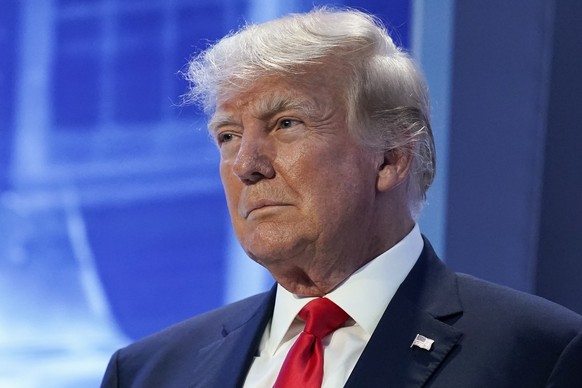 Former President Donald Trump arrives to speak at the Moms for Liberty meeting in Philadelphia, Friday, June 30, 2023. (AP Photo/Matt Rourke)
Donald Trump