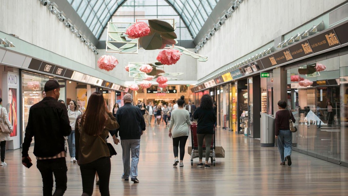 So sah es im Shoppi Tivoli kurz nach der Wiedereröffnung nach dem Lockdown im Mai 2020 aus – damals war ein Mundschutz noch nicht obligatorisch.