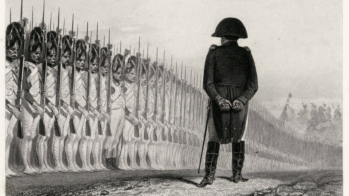 La Garde consulaire Napoleon passant la revue de sa garde, 1811. Credit Collection Grob/Kharbine Tapabor *** The Consular Guard Napoleon reviewing his guard, 1811 Credit Collection Grob Kharbine Tapab ...
