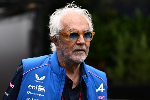 epa12800623 Team principal of Alpine Flavio Briatore walks in the paddock during the 2026 Australian Grand Prix at Albert Park Circuit in Melbourne, Australia, 07 March 2026. EPA/JOEL CARRETT EDITORIA ...