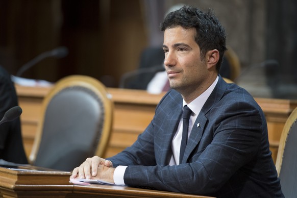 Andrea Caroni, FDP-AR, an der Wintersession der Eidgenoessischen Raete, am Donnerstag, 14. Dezember 2017 im Staenderat in Bern. (KEYSTONE/Anthony Anex)