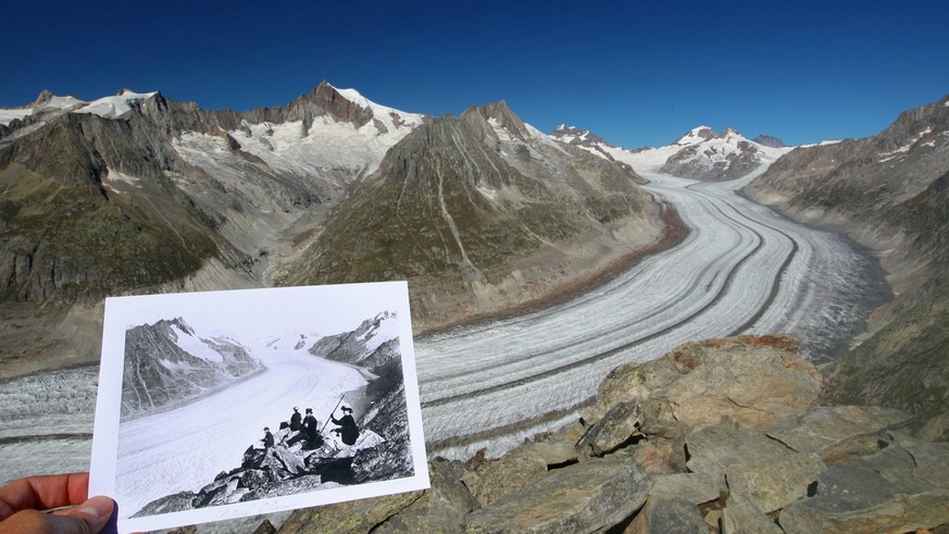 Schweizer Gletscher In Gefahr Diese Vorher Nachher Bilder Zeigen Dramatisches Watson