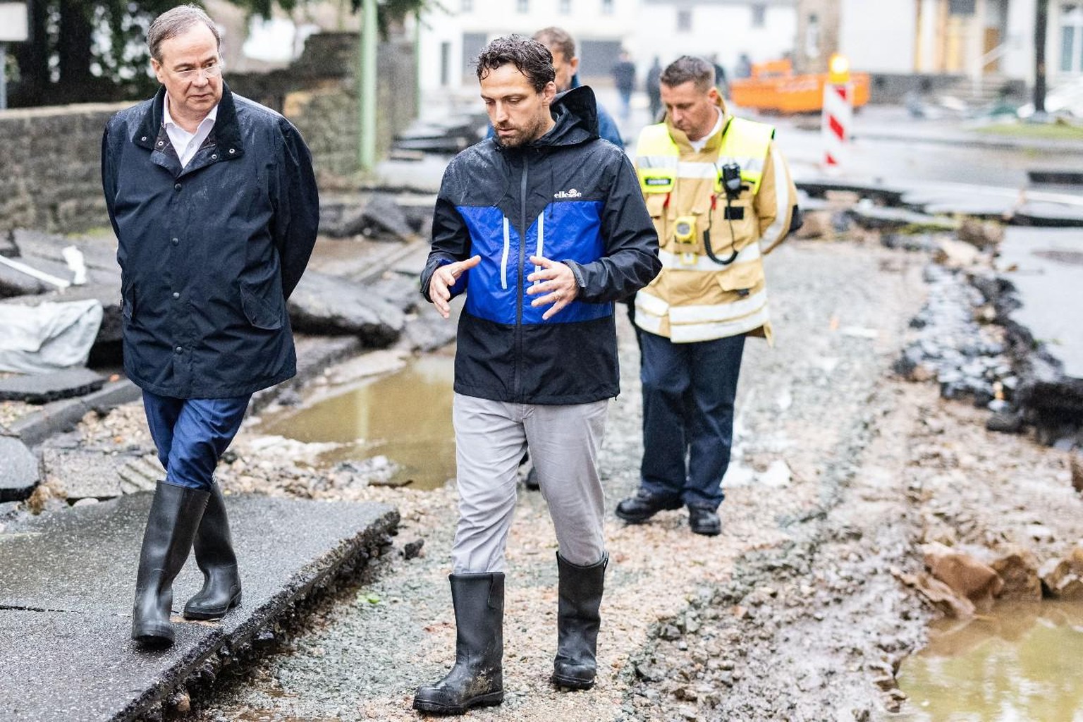 Armin Laschet Hochwasser Nordrhein-Westfalen Juli 2021