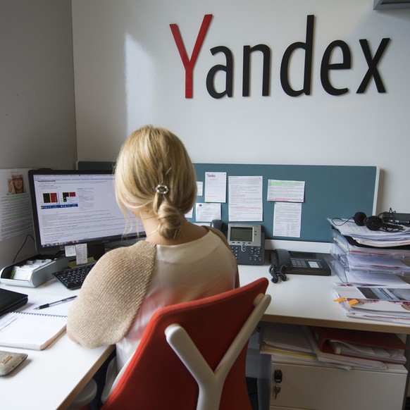 Bueroraum der Yandex Company, aufgenommen am Montag, 28. April 2014, in Luzern. Obwohl Russlands fuehrende Suchmaschine Yandex im ersten Quartal mit hervorragenden Zahlen aufwarten konnte, verlor das  ...