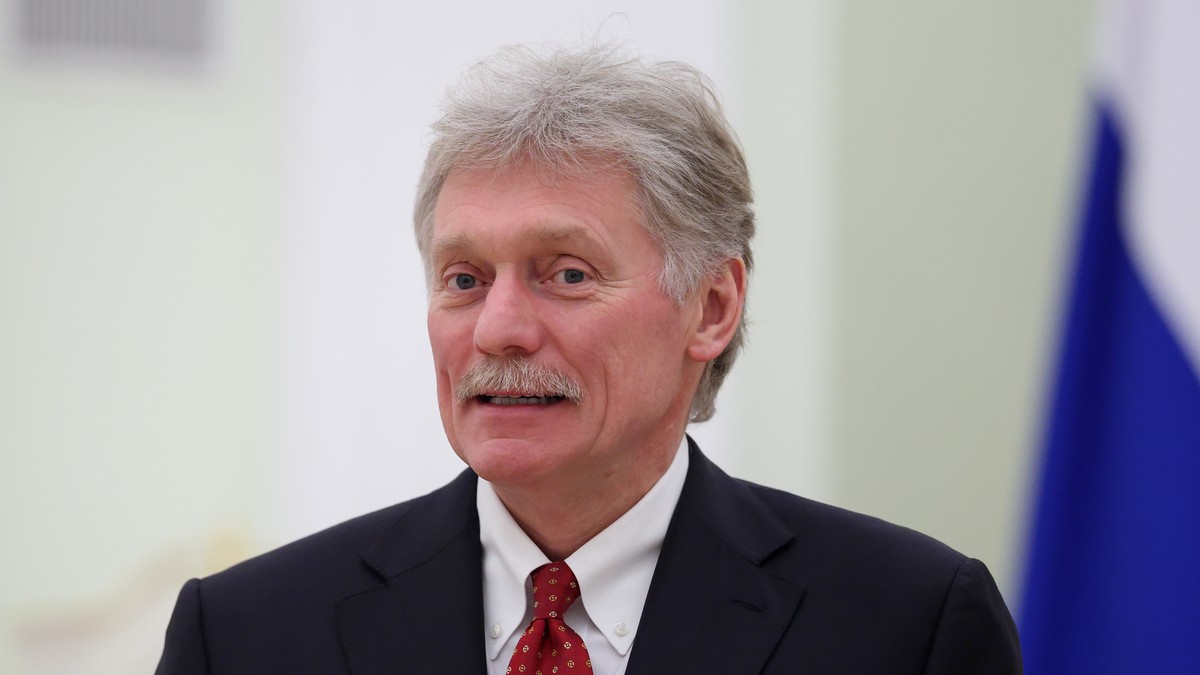 epa12670591 Kremlin spokesman Dmitry Peskov attends a meeting between President Vladimir Putin and Palestinian President Mahmoud Abbas at the Kremlin in Moscow, Russia, 22 January 2026. EPA/RAMIL SITD ...