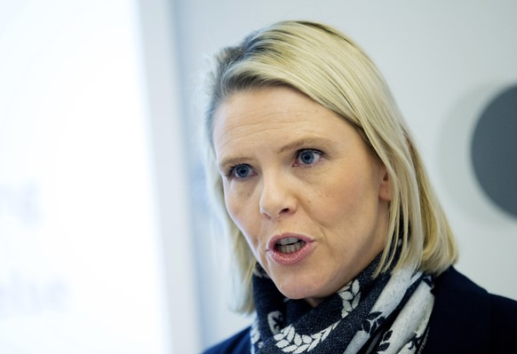 Norwegische Integrationsministerin Listhaug von den Rechtspopulisten.