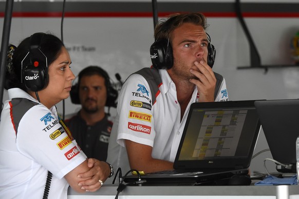 Sauber-Teamchefin Monisha Kaltenborn, Ex-Fahrer Giedo van der Garde.