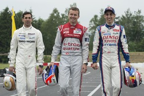 Jani, Fässler und Buemi (von links).