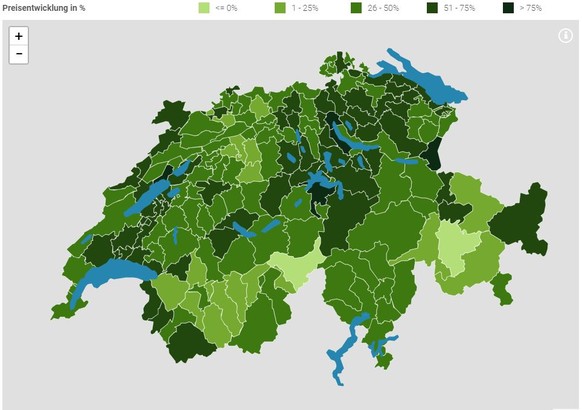 preisanstieg wohnen schweiz 2018