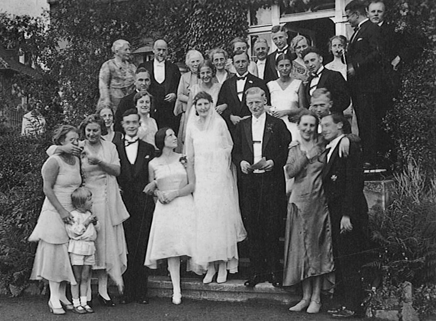 Die Hochzeit von Hilde und Andreas in Dortmund, 12. Juli 1930.