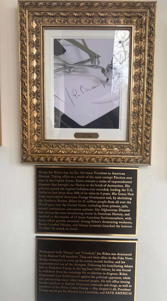 Fotos/Texte der Präsidenten im Weissen Haus / White House