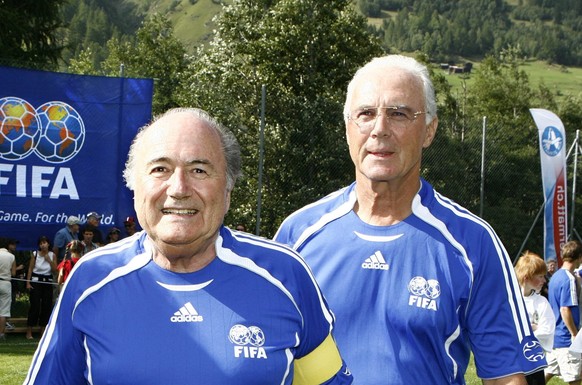 Beckenbauer mit Fifa-Chef Sepp Blatter.