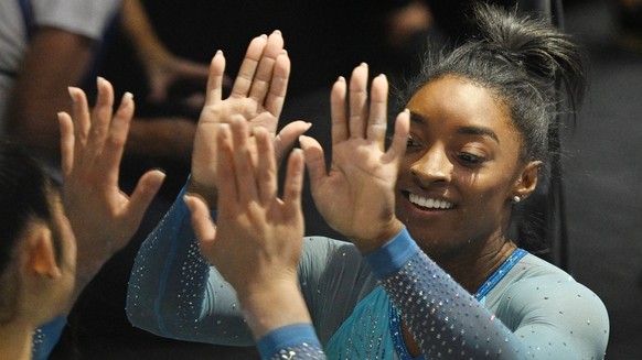 Simone Biles Antwerpen Sprung Vault