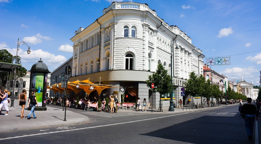 Fast wie in Zürich – ein Strassenzug in der litauischen Hauptstadt Vilnius.